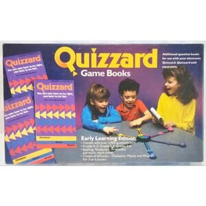Vtg 1988 Quizzard Early Learning Edition Sealed Box 3 Game Books K-6 3-6 Players